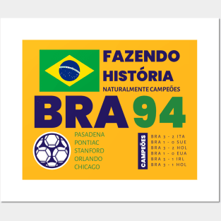 SOCCER TEAM WORLD CHAMPION BRAZIL Posters and Art